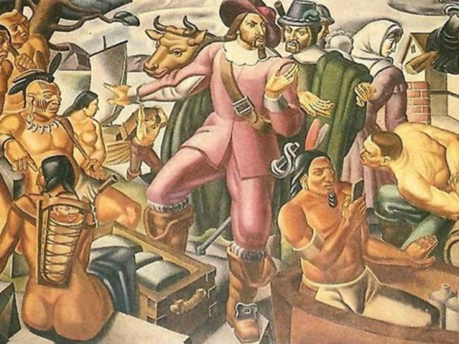 Descubren un &quot;smartphone&quot; en pintura de 1937