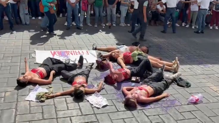 Ayer en Morelos vivimos la fuerza de represión del Estado, señala activista tras protesta por feminicidios