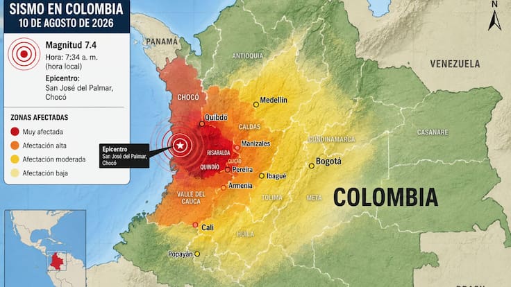 Sismo en Colombia: Estas son las ciudades más golpeadas por el terremoto de 7.4 | MAPA