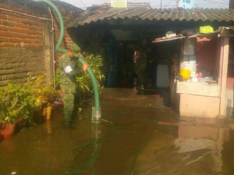 Ejército implementa Plan DNIII en Ocotlán tras lluvia de este jueves