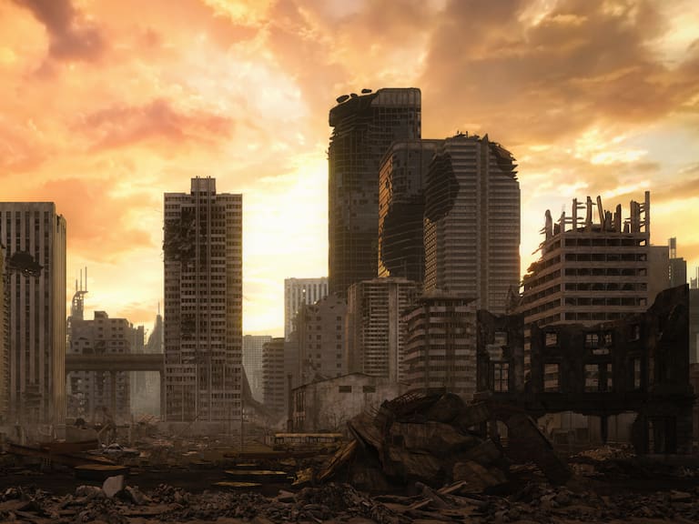 Post Apocalyptic Urban Landscape (Dusk)