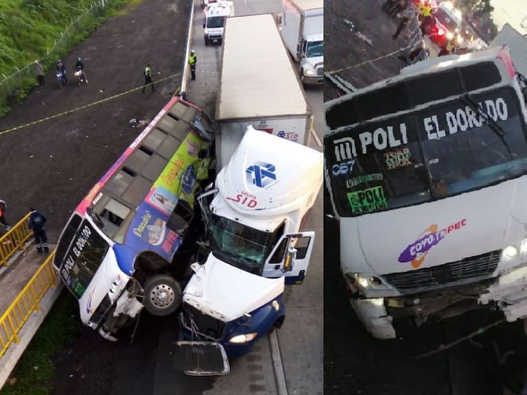 Choque entre autobús y trailer deja cuatro fallecidos y 9 heridos