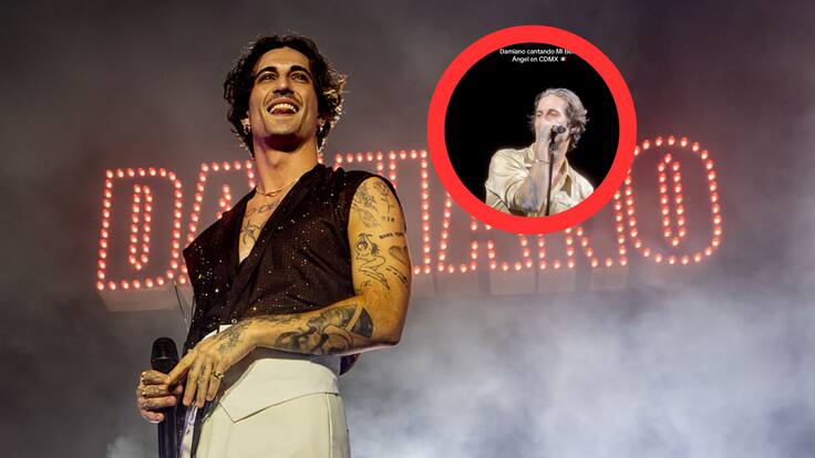 Damiano David hace cover de Natanael Cano en pleno concierto en la CDMX