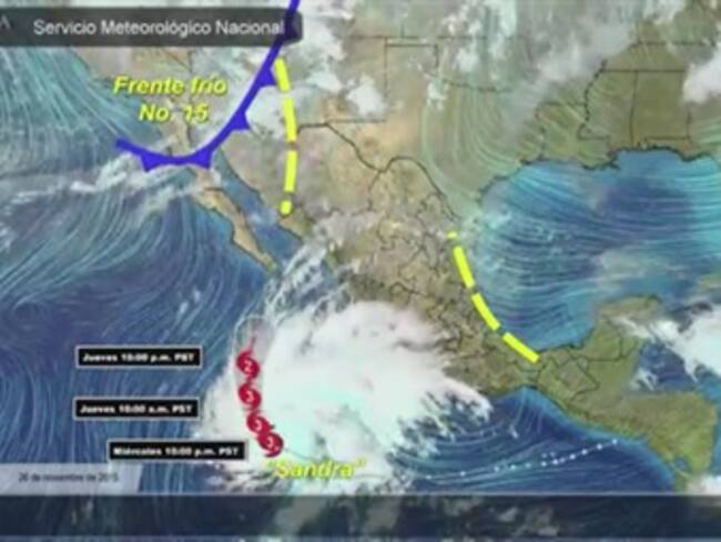 Pronóstico del tiempo del 26 de noviembre