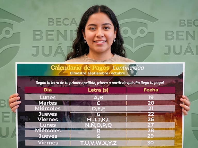 Los depósitos de la Beca Benito Juárez ya comenzaron. Los estudiantes pueden consultar el calendario oficial y verificar si el apoyo de 1,900 pesos ya fue abonado a su Tarjeta del Bienestar.