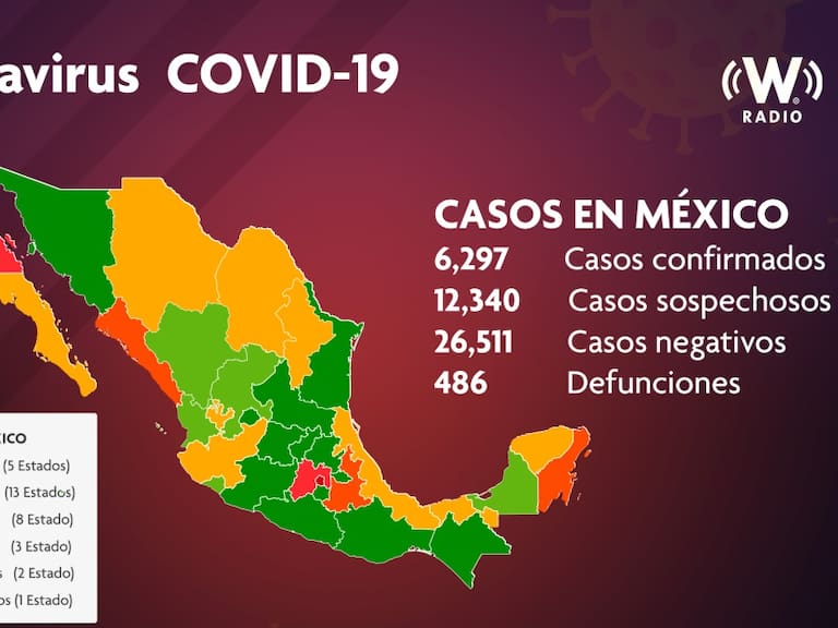 Mapa de contagios de coronavirus COVID-19 hoy 17 de abril