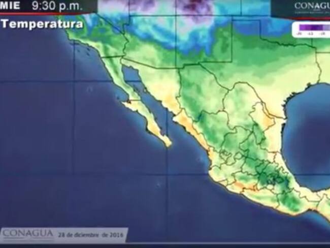 Pronóstico del Tiempo del 28 de diciembre