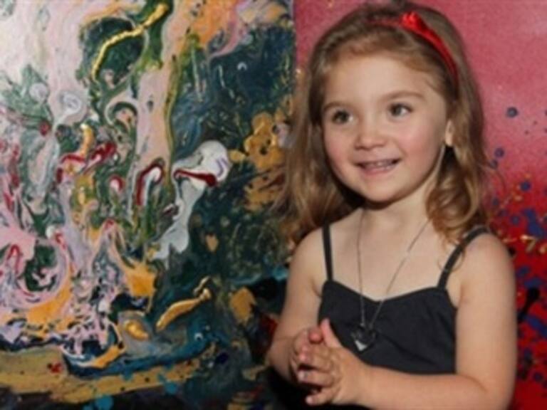 El arte de una pequeña de cinco años de edad impresiona al mundo