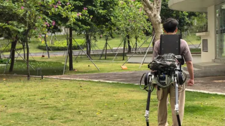 Robot chino convierte humanos en centauros y transforma la manera de caminar