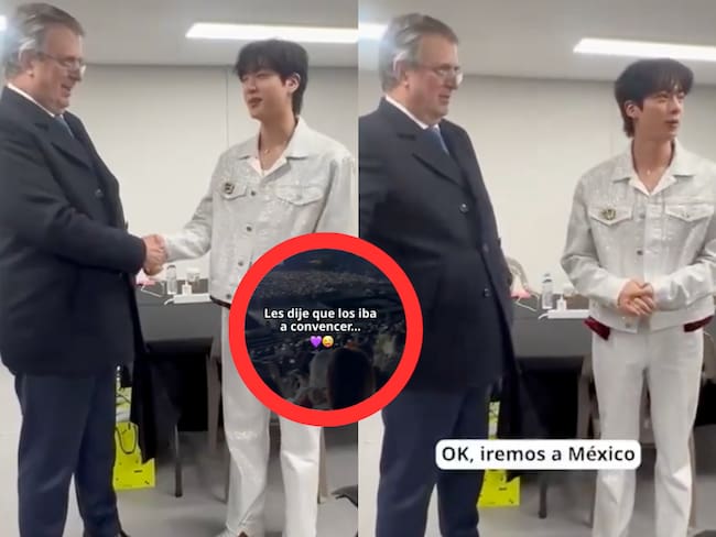 Marcelo Ebrard sube video a redes con el grupo de Kpop ‘BTS’ y argumenta, los convenció para sus conciertos en México