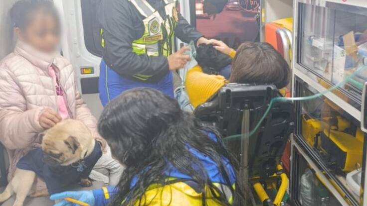 Perritos y familia resultan intoxicados por fuga de gas natural en la Cuauhtémoc