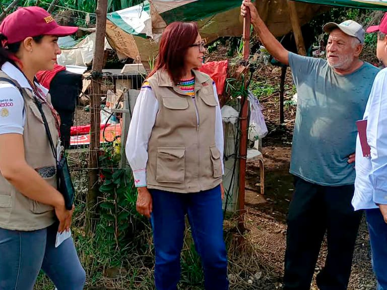 La secretaria de Bienestar, Leticia Ramírez Amaya, al frente de las y los Servidores de la Nación