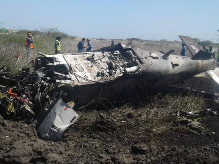 Se accidenta avión de la Sedena en Oaxaca