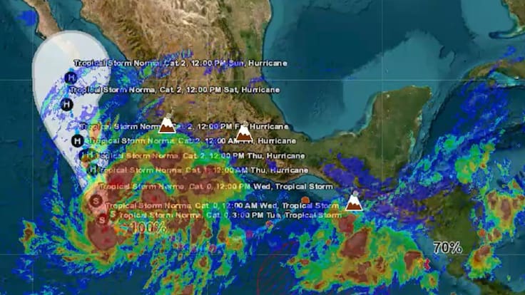 Se forma la tormenta tropical ‘Norma’ en la costa Michoacana
