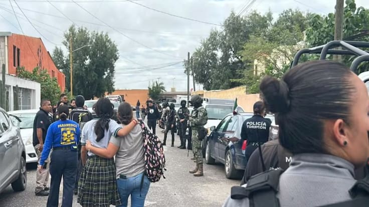 Atentado en Secundaria de Torreón deja una persona fallecida y tres más heridas, hay dos menores detenidos