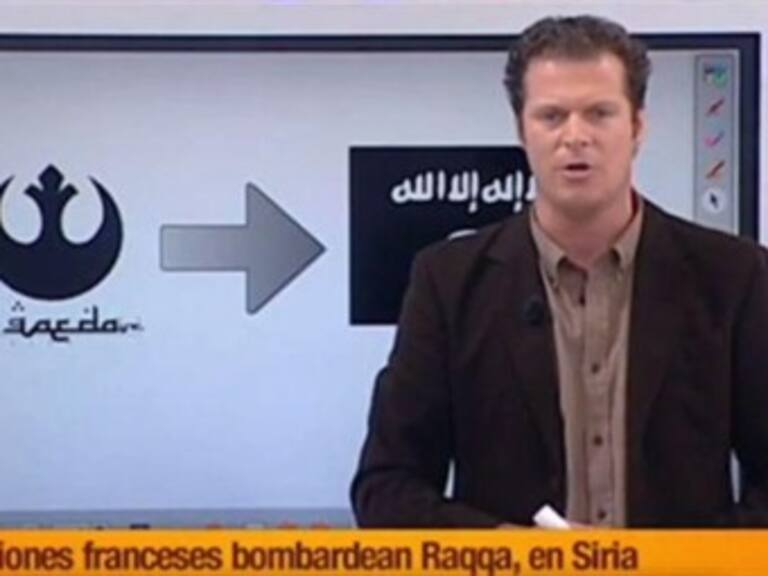 Presentador confunde logo de "Star Wars" con el de Al Qaeda