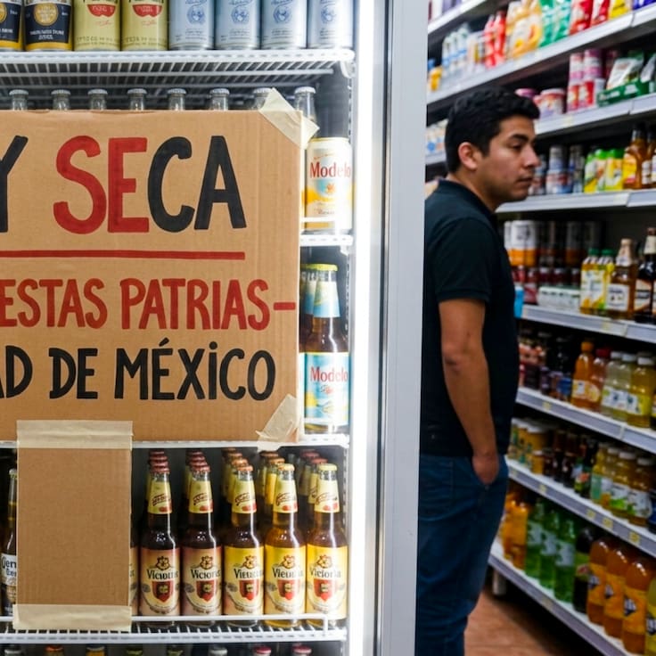 Ley Seca antes del Grito en CDMX 2026: las zonas donde no podrás comprar alcohol en septiembre
