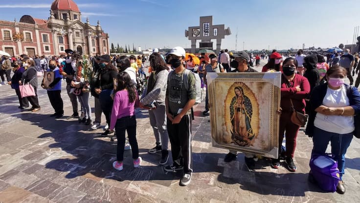 Continúan llegando peregrinos a la Basílica de Guadalupe