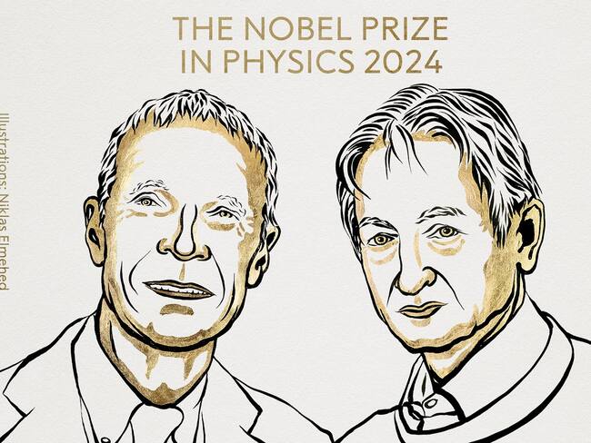 Premio Nobel de Física 2024 es para John Hopfield y Geoffrey Hinton, precursores de la IA