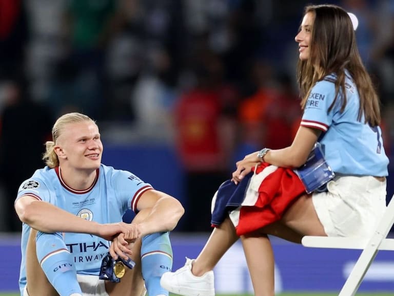 Mx - Erling Haaland y su novia Isabel Haugseng