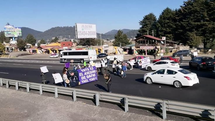 Liberan la México-Toluca, tras bloqueo en demanda de justicia por el feminicidio de Dafne Evelín