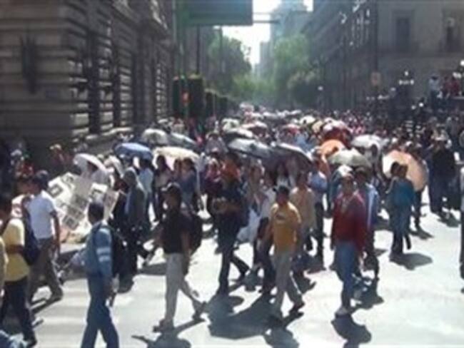 Prevén marchas que afectarán tránsito vehicular el centro del DF