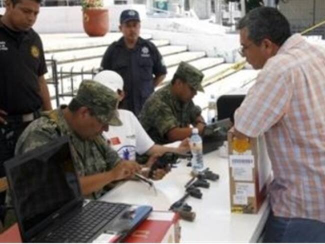 Efectúan programa donación de armas en Guerrero