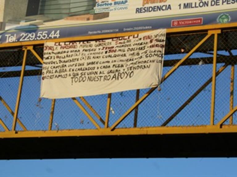 Aparecen narcomantas en Morelos