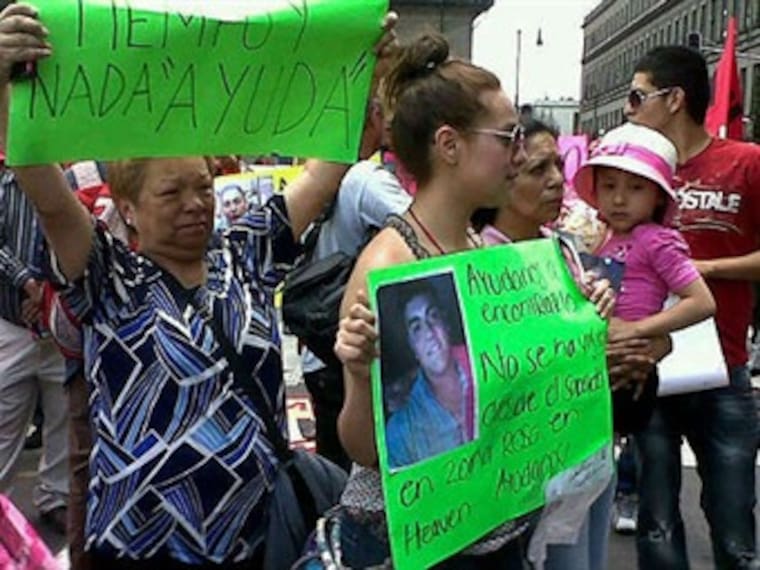 Niega que la desaparición de su hijo se deba a una venganza. Leticia Ponce, madre de desaparecido de Tepito. 31/05/13
