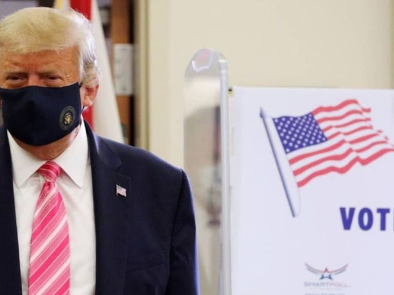 Donald Trump vota por anticipado en Florida
