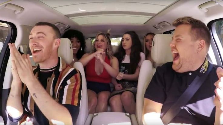Fifth Harmony sorprende a Sam Smith durante Carpool Karaoke