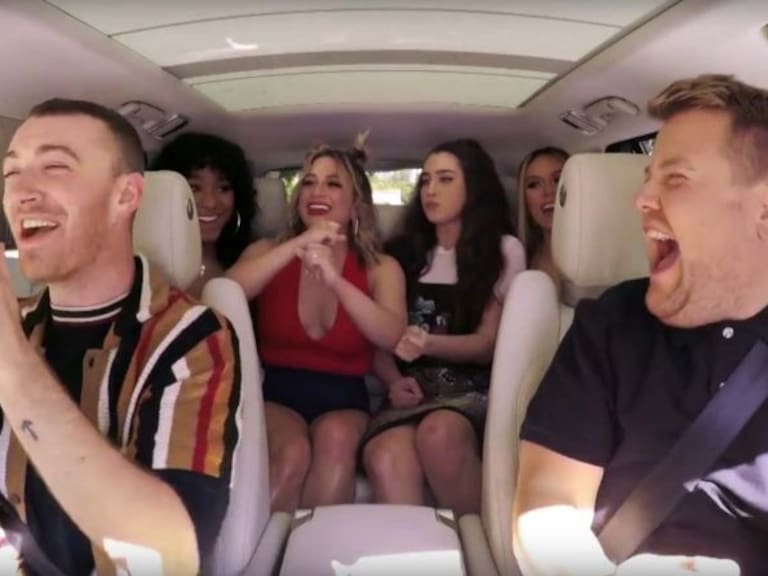 Fifth Harmony sorprende a Sam Smith durante Carpool Karaoke