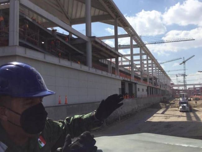 A toda prisa continua construcción de Nuevo Aeropuerto Santa Lucía
