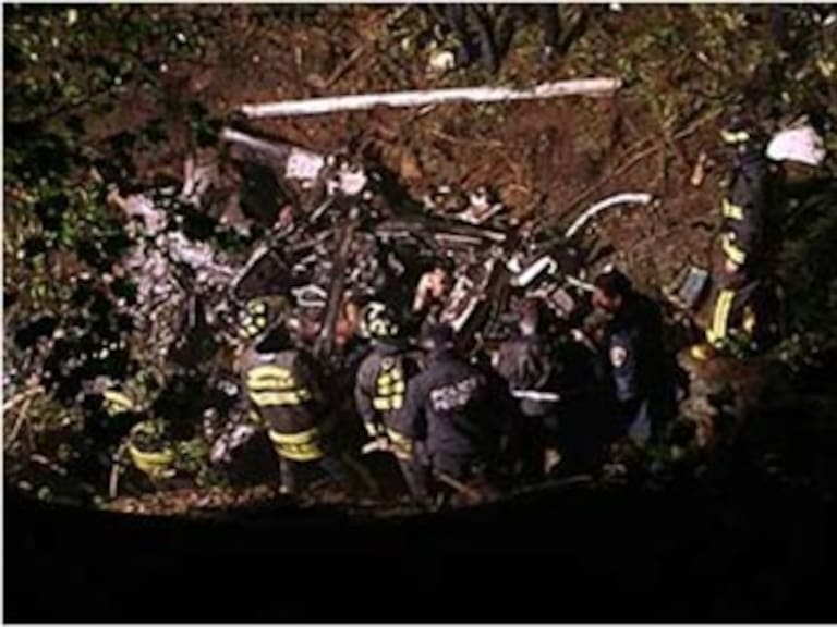 5 muertos deja caída de helicóptero