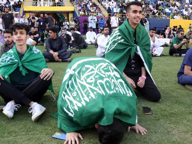 Arabia Saudita decretó día festivo tras victoria contra Argentina