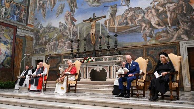 Histórica oración ecuménica entre el Papa León XIV y el rey Carlos III en el Vaticano| Video