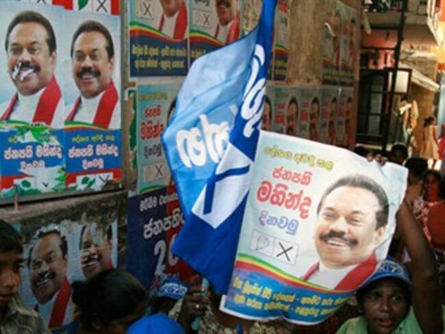 Mahinda Rajapakse presidente reelecto de Sri Lanka