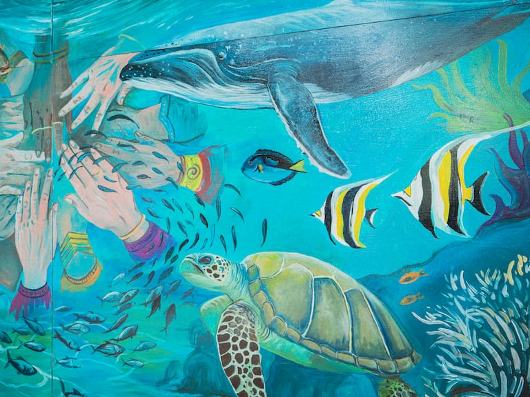 Mural por los oceanos