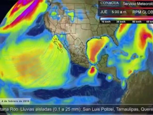 Pronóstico del tiempo del 04 de febrero