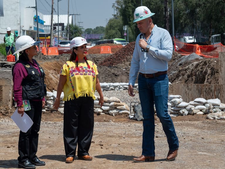 La jefa de Gobierno de la Ciudad de México, Clara Brugada, encabezó un recorrido de supervisión por las obras de infraestructura hidráulica que se realizan en la Ciudad de México para evitar inundaciones.