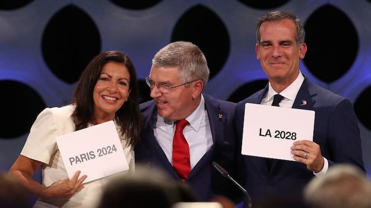 París será sede de los Juegos Olímpicos en 2024 y Los Ángeles en 2028