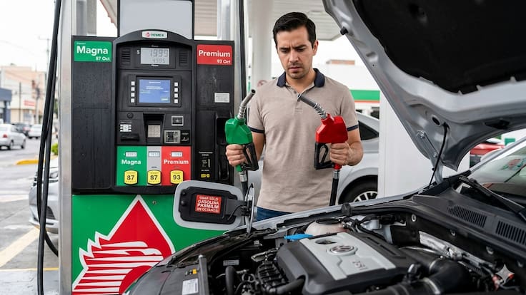 ¿Verde o roja? Qué le pasa al motor de mi carro si le pongo gasolina Magna y necesita Premium