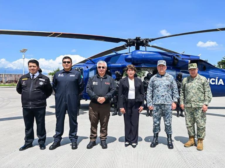 Delfina Gómez fortalece la seguridad en Edomex con nuevo C5, C3TR y Black Hawk. FB