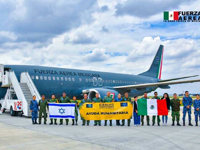 Aterriza avión de la Sedena para repatriar a mexicanos en Israel