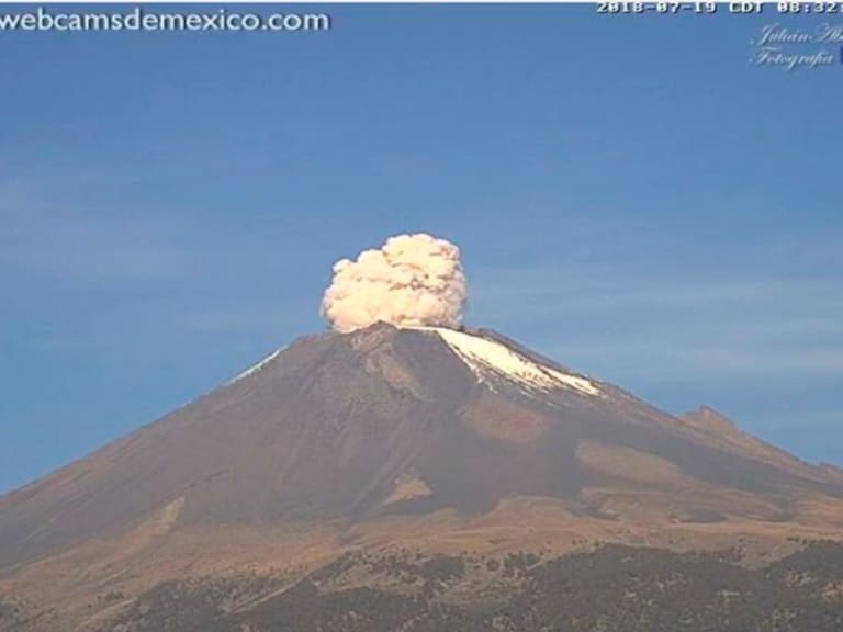 VIDEO: Popocatépetl aumenta actividad durante sismo