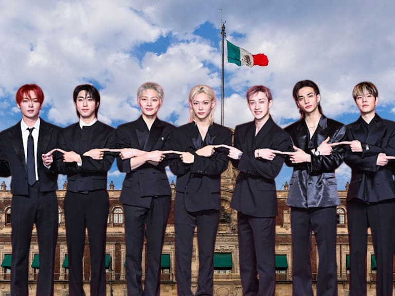 Mx - Stray Kids con la presidenta Claudia Sheinbaum en Palacio Nacional