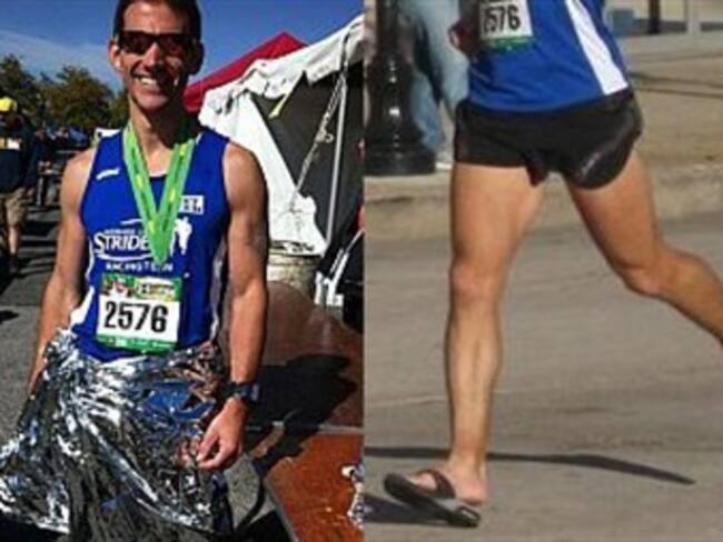 Entra atleta al Guiness por correr Maratón de Baltimore en chanclas