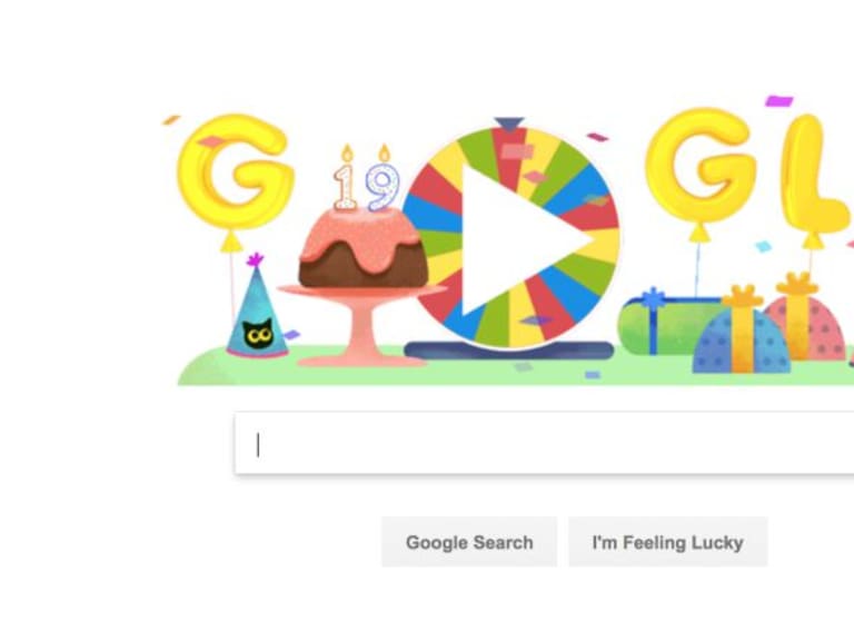 Google celebra su cumpleaños con ruleta de la fortuna