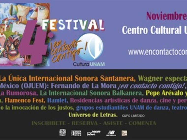 ¡Asiste al 4to. Festival En Contacto Contigo!