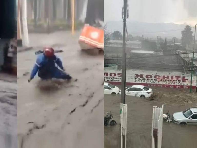 Graves afectaciones dejan las fuertes lluvias que se registran en el Estado de México